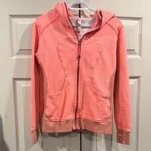 Lululemon Athletica Vibrant Coral Scuba Hoodie